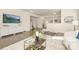 Bright living room with hardwood floors, neutral walls, open concept, and backyard access at 5160 Thomasville Dr # 123, Belmont, NC 28012