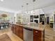 Spacious kitchen island with granite countertops and stainless steel appliances at 538 Fairwoods Dr, Huntersville, NC 28078