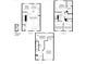 Detailed floor plan showcasing the layout of the home's main and upper levels and unfinished basement at 5752 Knox Ln, Kannapolis, NC 28081
