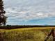 View of a tranquil field with a rustic fence under a cloudy sky, with forested hills in the distance at 6714 Old Shelby Rd, Vale, NC 28168