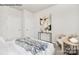 Modern bedroom with neutral tones and a comfortable bed, creating a serene and stylish space at 7913 Old Brook Dr, Sherrills Ford, NC 28673