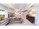 Comfortable main bedroom with neutral tones, trey ceiling, plush carpet, and natural light at 8004 Plymouth Dr, Sherrills Ford, NC 28673