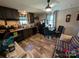 Cozy eat-in kitchen features updated flooring, cabinets, and appliances at 8827 Spring Meadow Dr, Hickory, NC 28601