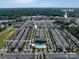 Aerial view highlighting community amenities, convenient light rail access, and attractive townhomes at 1142 Doveridge St, Charlotte, NC 28273
