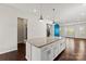 Spacious kitchen island with pendant lighting in an open-concept home at 1142 Doveridge St, Charlotte, NC 28273