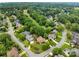 Areal view of neighborhood with mature trees and spacious homes with close proximity to golf course at 15737 Agincourt Dr, Huntersville, NC 28078