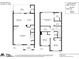 Detailed floor plan showcasing layout of the two-story home with dimensions for each room at 228 Dawn Mist Ln, Fort Mill, SC 29708
