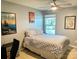 Bedroom with a ceiling fan, neutral walls, and wall art at 2311 Verde Creek Rd, Charlotte, NC 28214