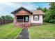 Charming one-story home with a classic front porch and well-manicured lawn at 3 Circle Dr, Lincolnton, NC 28092