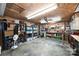 Spacious garage with ample lighting and storage, perfect for projects and organization at 3017 Brooks Mill Ln # 10, Wingate, NC 28174