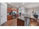 Well-equipped kitchen with a spacious island, stainless steel refrigerator, and ample cabinet space at 3342 Yarmouth Ln, Gastonia, NC 28056