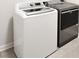 Functional laundry area with large capacity washer and dryer at 3924 Dahlia Dr, Harrisburg, NC 28075