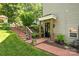 Inviting walkway and brick steps leading to the front door of this cozy home at 4586 Doctor Dr, Catawba, NC 28609