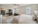The main bedroom includes plush carpet, natural light, closet, and furniture creating a comfortable retreat at 461 Misty Law Ln, Clover, SC 29710