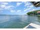 Captivating lake view from the water's edge under a blue sky with puffy white clouds at 5114 Leisure Ln, Sherrills Ford, NC 28673