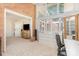 Bright home office with a desk, ample storage and a scenic outdoor view at 5114 Leisure Ln, Sherrills Ford, NC 28673