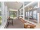 Charming sunroom with lots of natural light, indoor/outdoor flow and lake view at 5114 Leisure Ln, Sherrills Ford, NC 28673