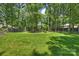 Expansive green backyard with mature trees, perfect for recreation and relaxation at 6409 Ilex Ct, Charlotte, NC 28211