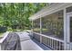 Spacious deck featuring an outdoor grill and screened-in porch perfect for entertaining and enjoying nature at 6409 Ilex Ct, Charlotte, NC 28211