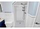 This bathroom features a tiled shower at 6908 Lancer Dr, Charlotte, NC 28226