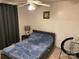 Cozy bedroom featuring neutral walls and carpet with a comfortable looking bed at 7316 Truelight Church Rd, Mint Hill, NC 28227