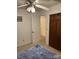 Bedroom with a view into the hallway with a closet on the side at 7316 Truelight Church Rd, Mint Hill, NC 28227
