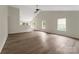 Spacious living room featuring wood-look floors and high ceilings at 737 Lynville Ln, Rock Hill, SC 29730