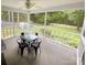 Covered porch overlooking a large backyard at 8742 Rittenhouse Cir, Charlotte, NC 28270