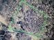 Aerial view of property including road and surrounding trees at 9225 Robinson Church Rd, Charlotte, NC 28215