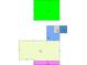 Floor plan showing the square footage and dimensions of the building at 9225 Robinson Church Rd, Charlotte, NC 28215