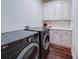 Well-equipped laundry room with modern washer/dryer, upper cabinets and countertops at 0000 Trull Hinson Rd # 2, Wingate, NC 28174
