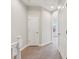 Hallway featuring neutral tones, white trim and doors, and plush carpeting at 1126 Dean Hall Ln, Matthews, NC 28105