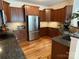 Modern kitchen with stainless steel appliances and granite countertops at 14413 Lake Crossing Dr, Charlotte, NC 28278