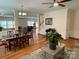 Spacious open-concept layout with hardwood flooring and plenty of natural light at 14413 Lake Crossing Dr, Charlotte, NC 28278