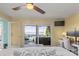 Main bedroom with private balcony and a relaxing water view at 20417 Harborgate Ct # 510, Cornelius, NC 28031