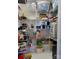 Organized walk-in pantry with ample shelving and storage for food, supplies, and household items at 20417 Harborgate Ct # 510, Cornelius, NC 28031
