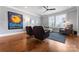Inviting living room with hardwood floors, ample natural light, and stylish decor at 2108 Bryant Park Dr, Charlotte, NC 28208