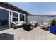 Relaxing outdoor patio with stylish seating and a modern fire pit for entertaining at 2108 Bryant Park Dr, Charlotte, NC 28208