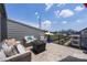 Relaxing rooftop deck featuring comfortable seating and stunning city views at 2108 Bryant Park Dr, Charlotte, NC 28208