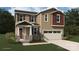 Charming two-story home with stone accents, neutral siding, and an attached two-car garage at 2648 Tillman St, Monroe, NC 28112