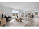 Bright living room featuring neutral decor, large windows, and wood-look flooring at 3064 Ora Smith Rd, Lincolnton, NC 28092