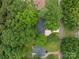 Overhead shot of property surrounded by lush greenery in a quiet, residential neighborhood at 3120 7Th Street Ne Dr, Hickory, NC 28601