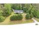 Aerial view of a lovely single-Gathering home with manicured front lawn and mature shade trees at 321 Woodcrest Dr, York, SC 29745