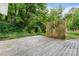 Spacious back deck perfect for outdoor entertaining with lush greenery at 352 18Th Ne Ave, Hickory, NC 28601