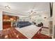 Expansive living room featuring hardwood flooring and seamless connection to the kitchen at 405 Deer Brush Ln, Waxhaw, NC 28173