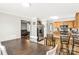 Open-concept kitchen with stainless steel appliances and an adjacent dining area, ideal for modern living at 4285 Palmer Lloyd Rd, Lancaster, SC 29720