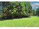 Vast lawn area featuring a perimeter of mature trees and a beautiful green lawn at 4323 Rosecliff Dr, Charlotte, NC 28277