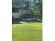 Lawn view of deck in a flat back yard at 4337 Gelinda Ct, Gastonia, NC 28056