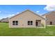 New home featuring a backyard with a covered patio and lawn at 4607 Harris Elliot Rd, Lincolnton, NC 28092
