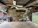 Rustic garage space featuring a workbench, fan, and access to the outdoors, ready for customization at 528 Waring Ct # Lot 3, Fort Mill, SC 29707